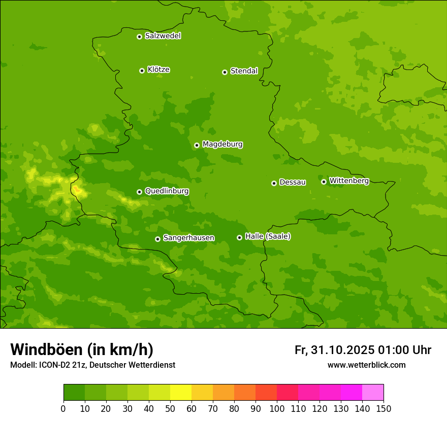 Modellkarten Windgeschwindigkeit Modellkarten Windgeschwindigkeit