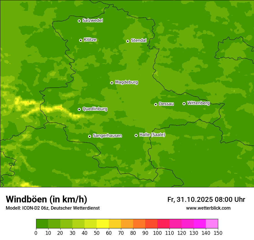 Modellkarten Windgeschwindigkeit Modellkarten Windgeschwindigkeit