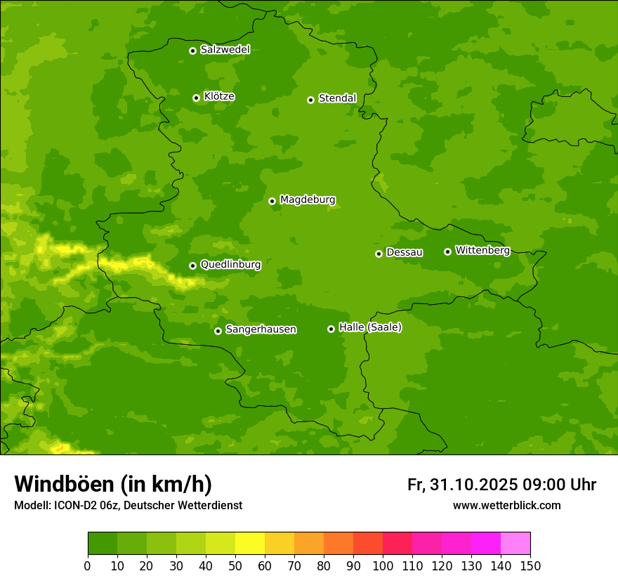 Modellkarten Windgeschwindigkeit Modellkarten Windgeschwindigkeit