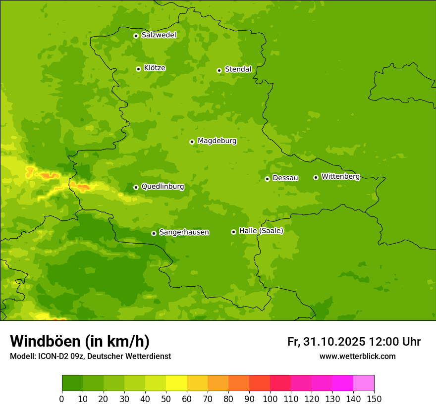 Modellkarten Windgeschwindigkeit Modellkarten Windgeschwindigkeit