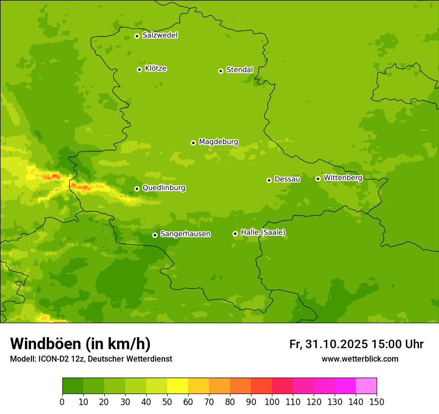 Modellkarten Windgeschwindigkeit Modellkarten Windgeschwindigkeit