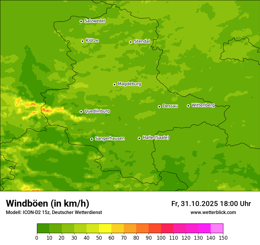 Modellkarten Windgeschwindigkeit Modellkarten Windgeschwindigkeit