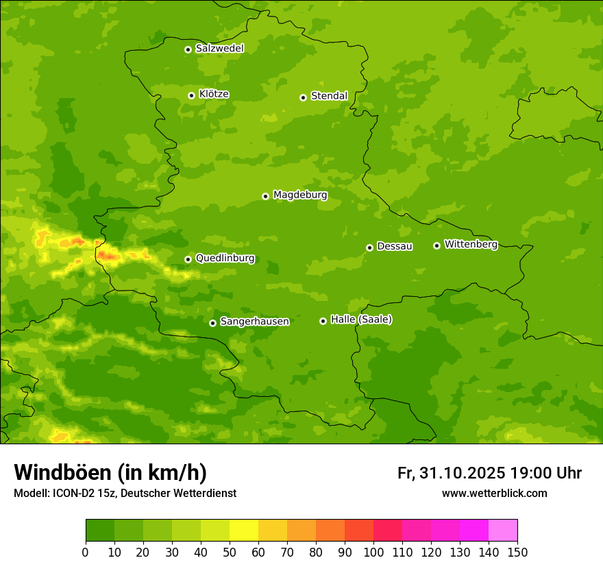 Modellkarten Windgeschwindigkeit Modellkarten Windgeschwindigkeit