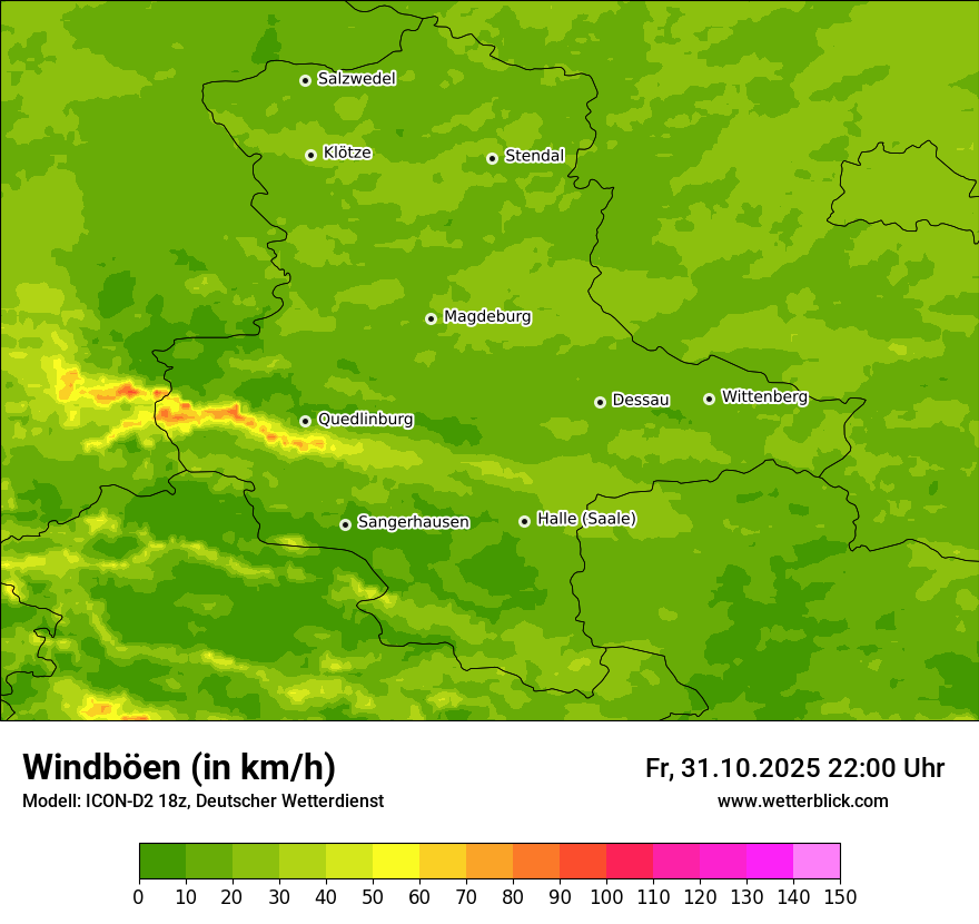 Modellkarten Windgeschwindigkeit Modellkarten Windgeschwindigkeit