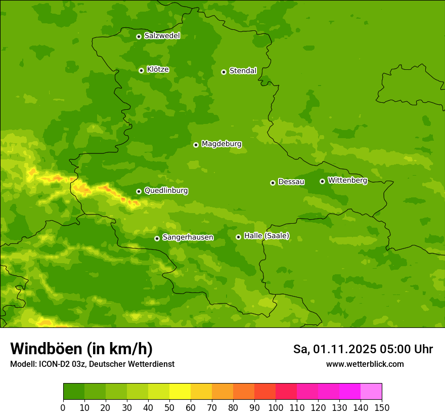 Modellkarten Windgeschwindigkeit Modellkarten Windgeschwindigkeit