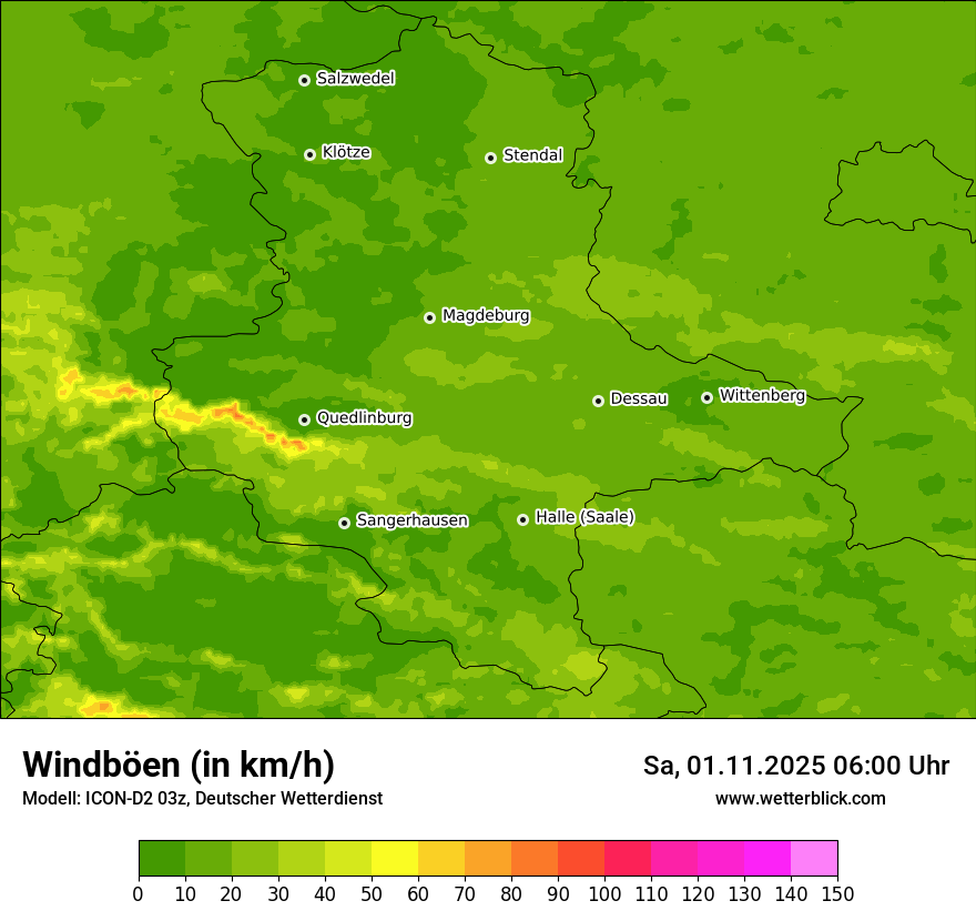 Modellkarten Windgeschwindigkeit Modellkarten Windgeschwindigkeit