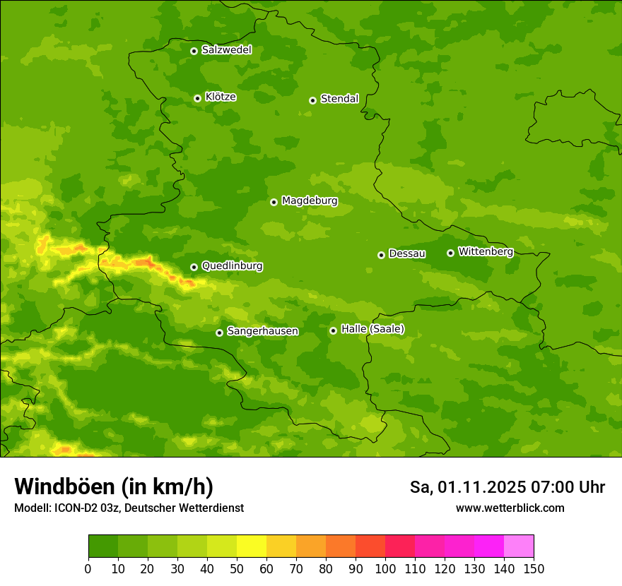 Modellkarten Windgeschwindigkeit Modellkarten Windgeschwindigkeit
