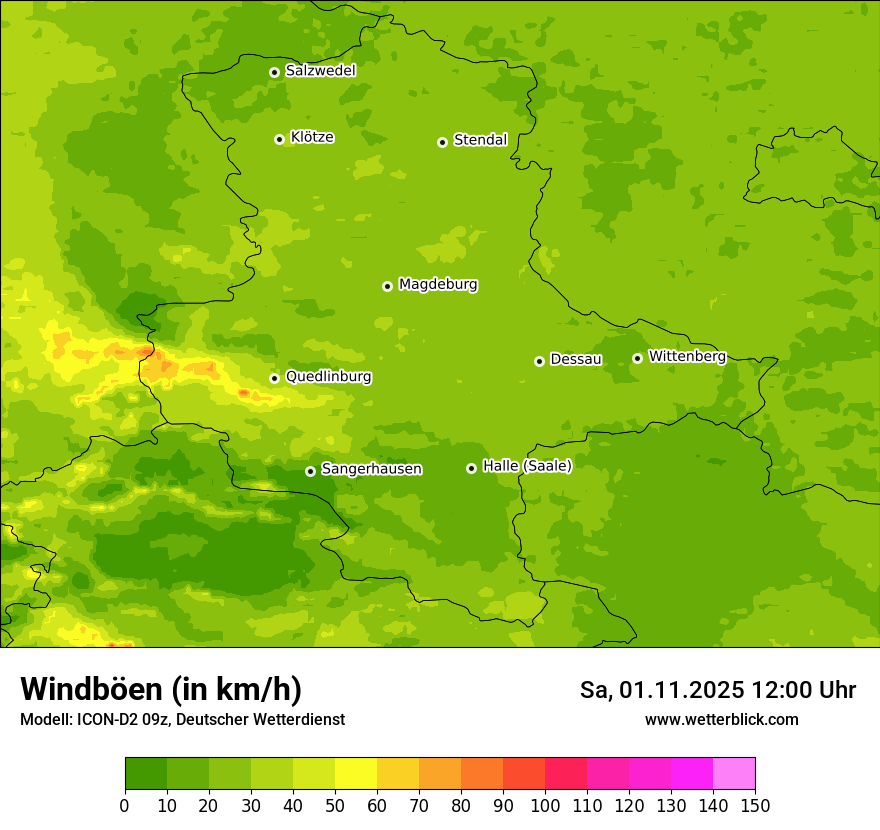 Modellkarten Windgeschwindigkeit Modellkarten Windgeschwindigkeit