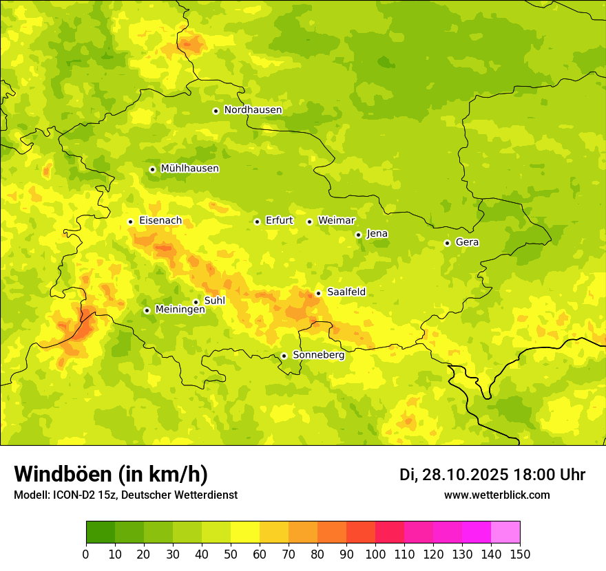 Modellkarten Windgeschwindigkeit Modellkarten Windgeschwindigkeit