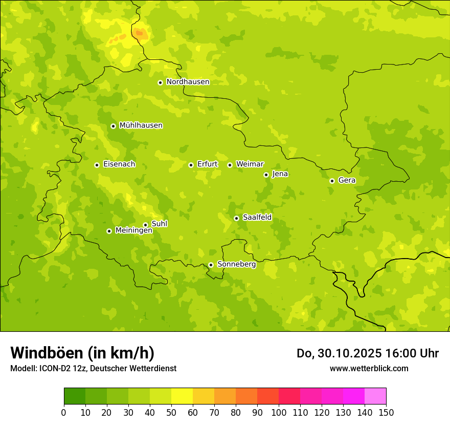 Modellkarten Windgeschwindigkeit Modellkarten Windgeschwindigkeit