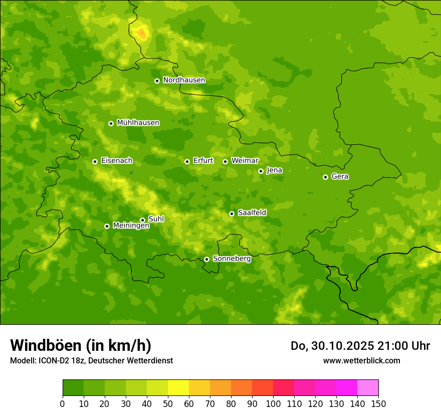 Modellkarten Windgeschwindigkeit Modellkarten Windgeschwindigkeit