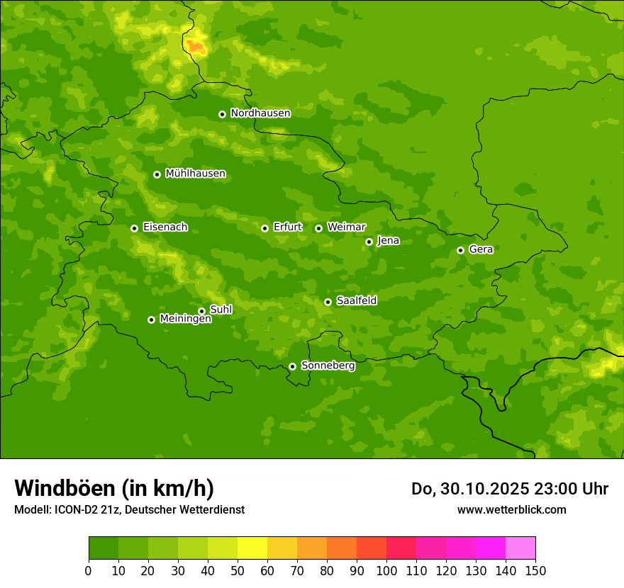 Modellkarten Windgeschwindigkeit Modellkarten Windgeschwindigkeit