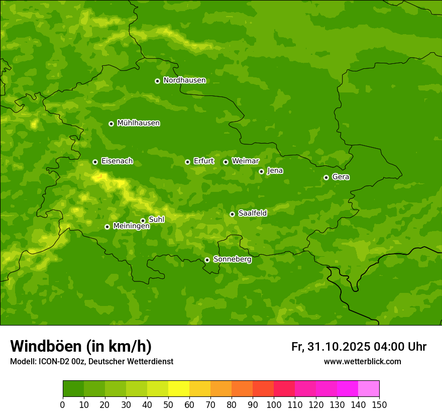 Modellkarten Windgeschwindigkeit Modellkarten Windgeschwindigkeit
