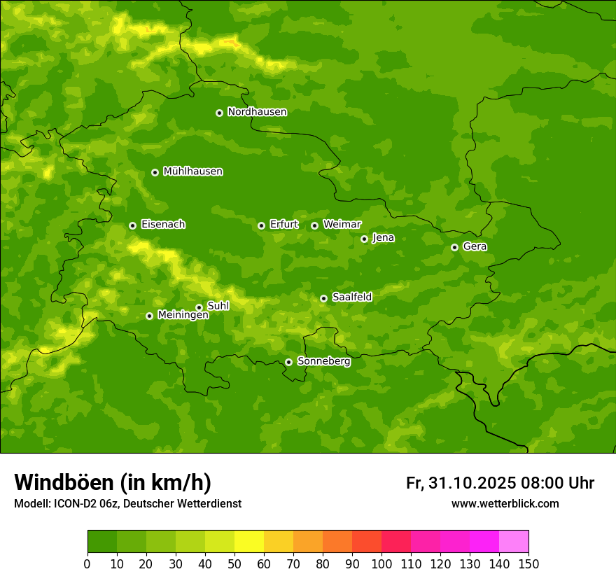 Modellkarten Windgeschwindigkeit Modellkarten Windgeschwindigkeit