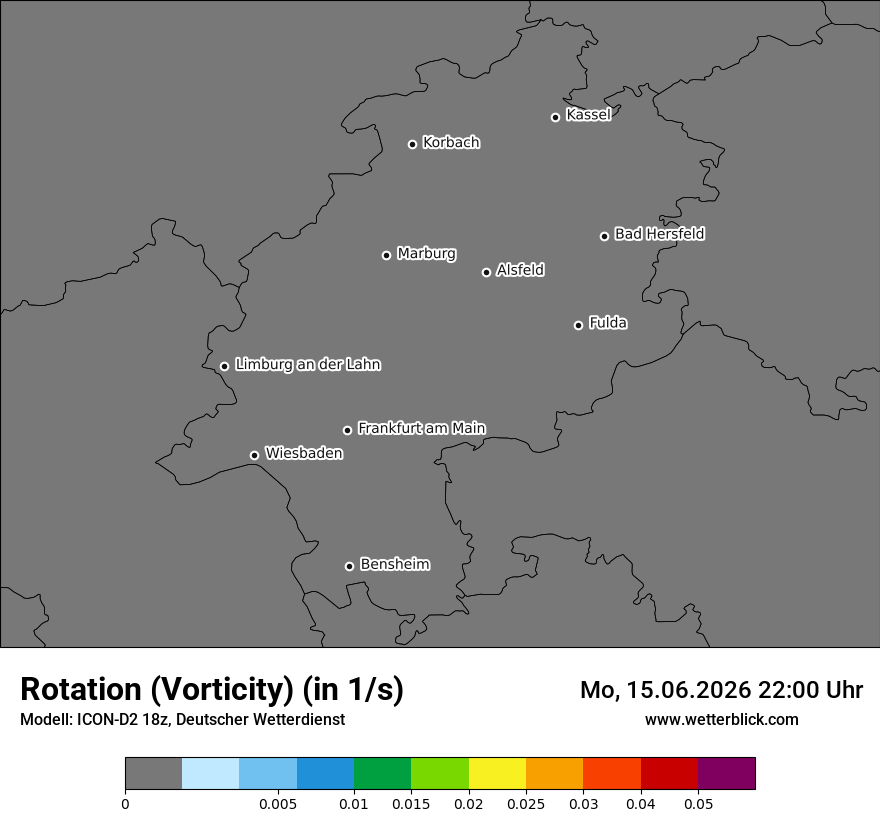Modellkarte ICON-D2 – vorticity – he