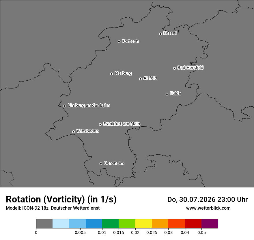 Modellkarte ICON-D2 – vorticity – he