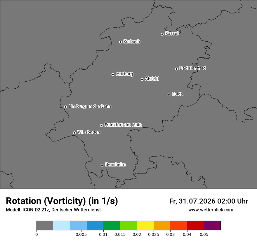 Modellkarte ICON-D2 – vorticity – he