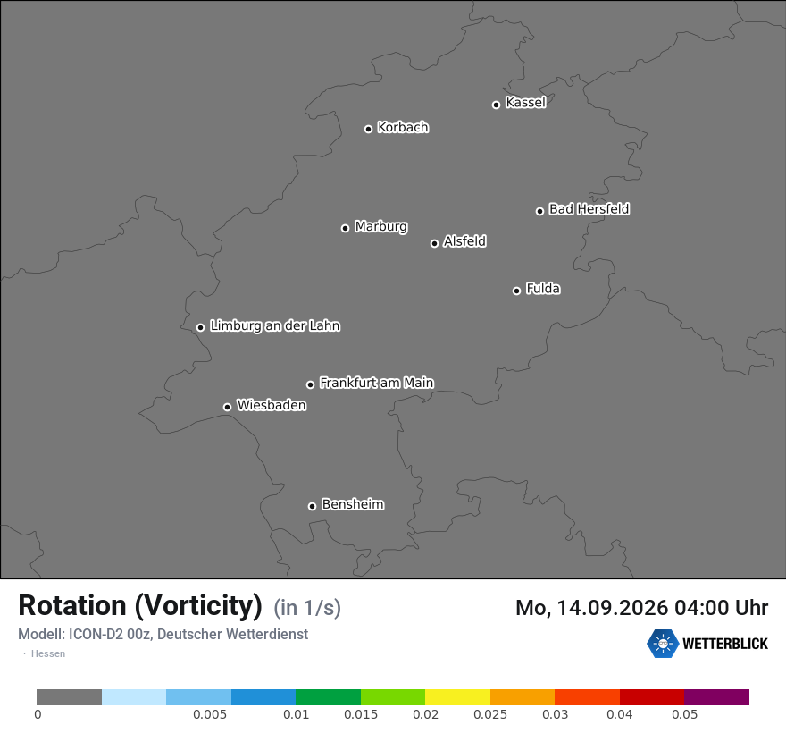 Modellkarte ICON-D2 – vorticity – he