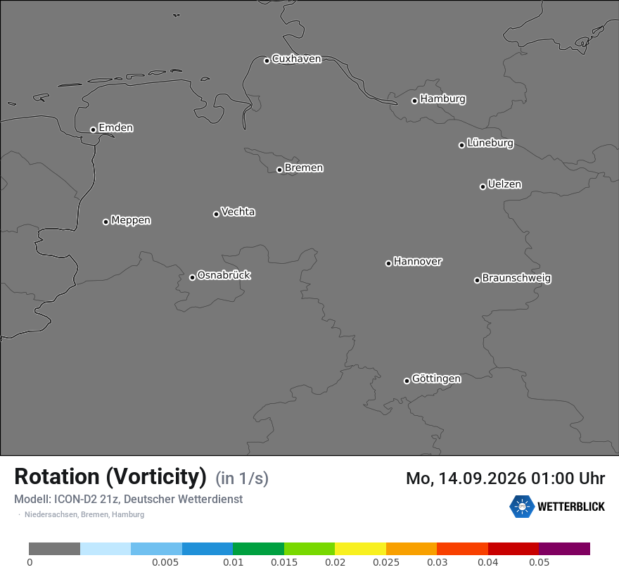 Modellkarte ICON-D2 – vorticity – ni