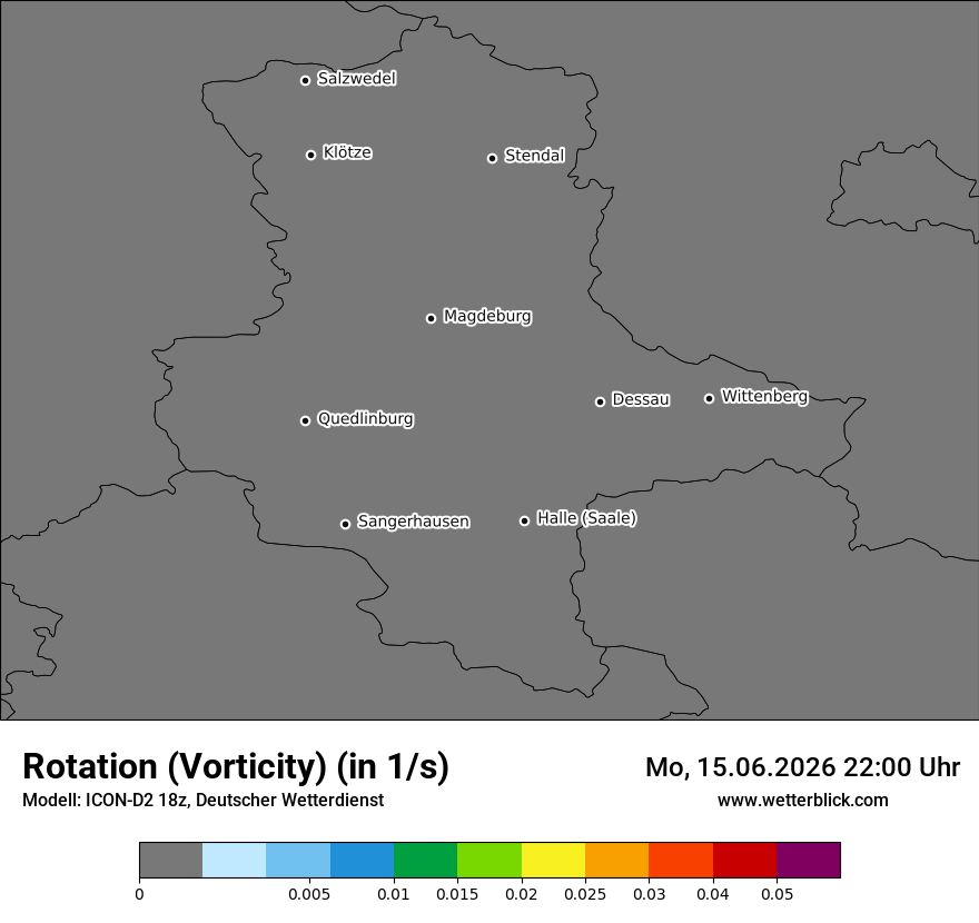 Modellkarte ICON-D2 – vorticity – st