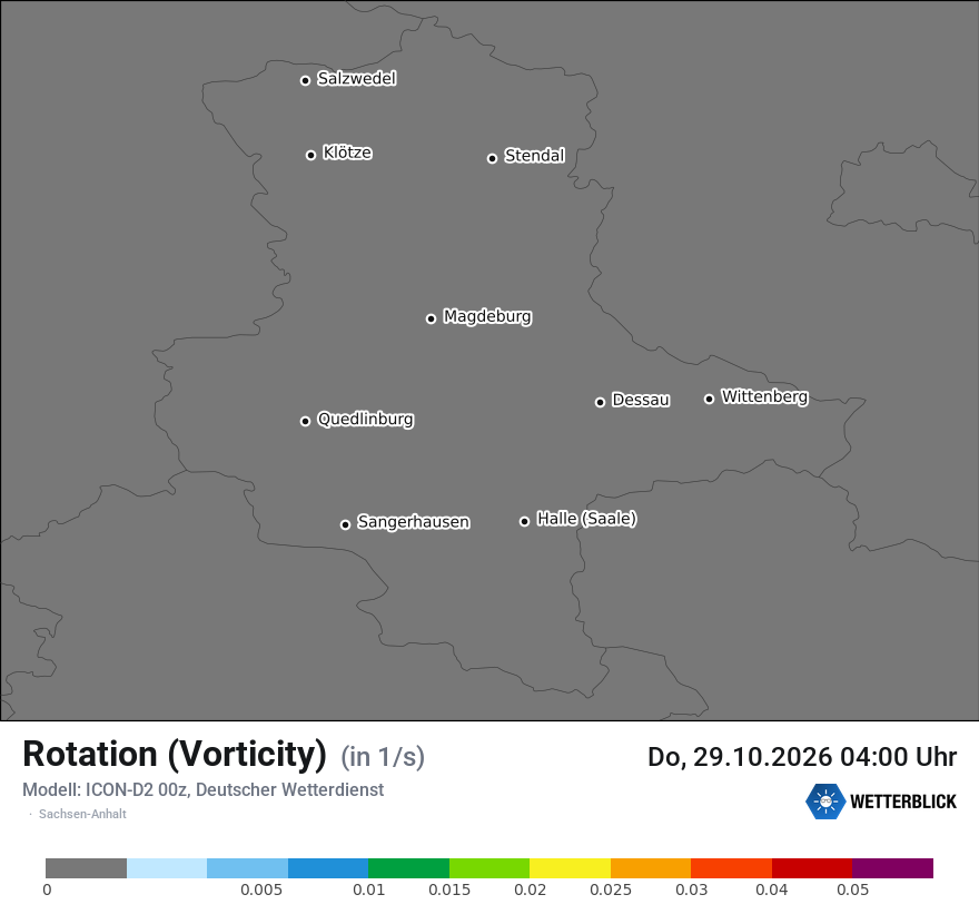 Modellkarte ICON-D2 – vorticity – st