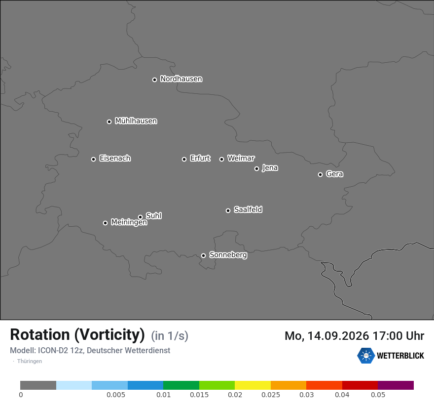 Modellkarte ICON-D2 – vorticity – th