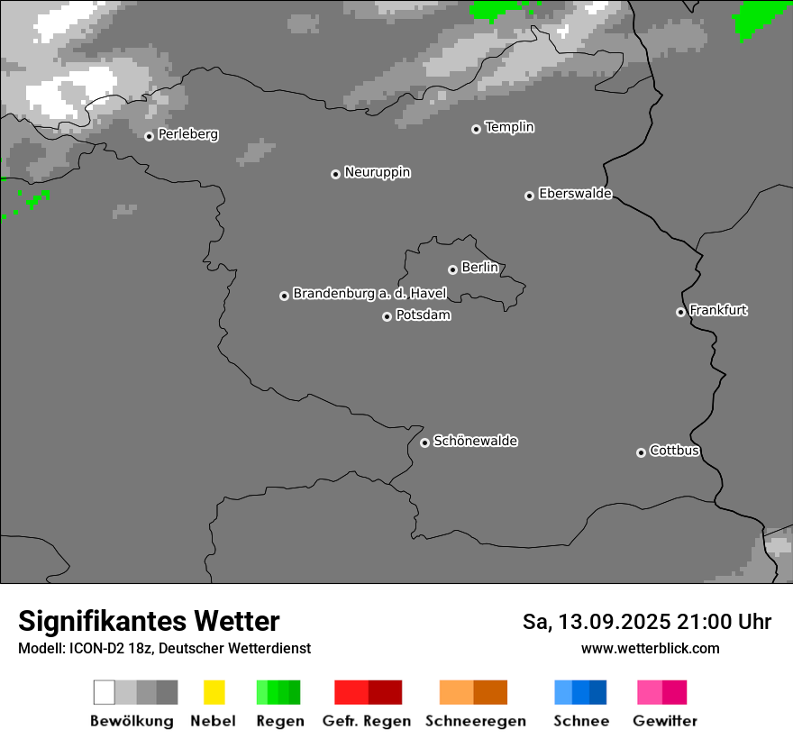 Modellkarten Signifikantes Wetter