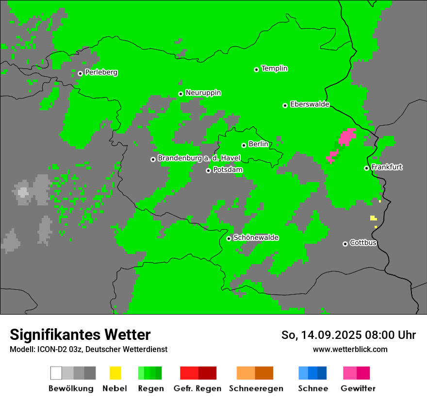 Modellkarten Signifikantes Wetter