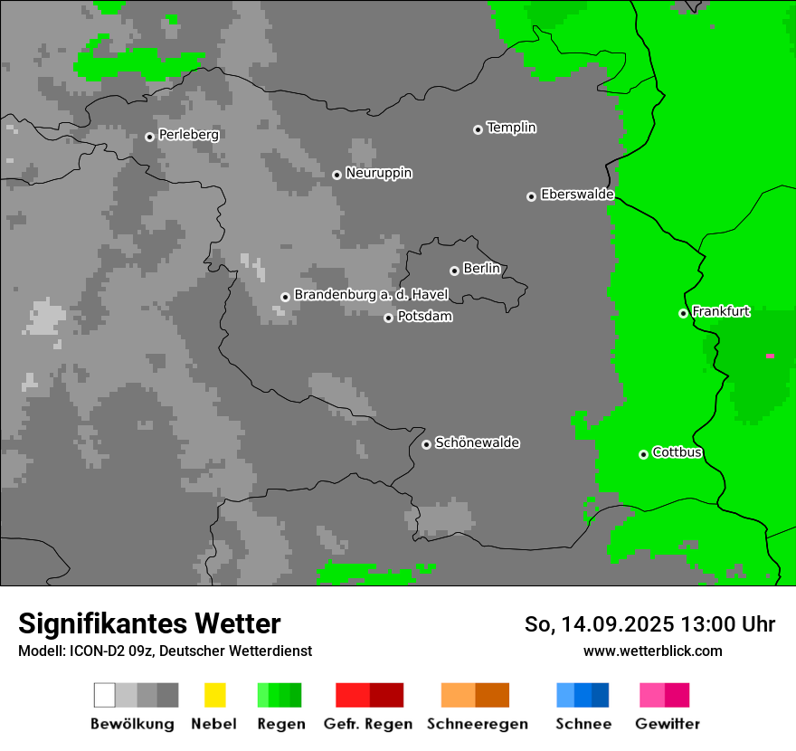 Modellkarten Signifikantes Wetter