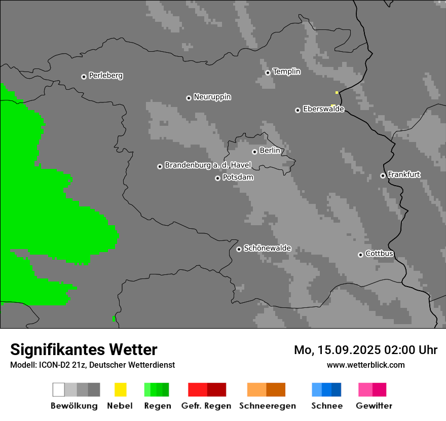 Modellkarten Signifikantes Wetter