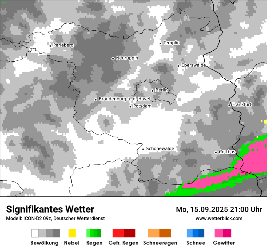 Modellkarten Signifikantes Wetter