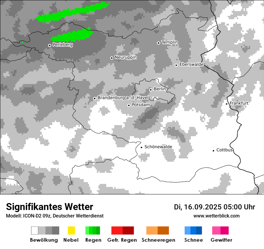 Modellkarten Signifikantes Wetter