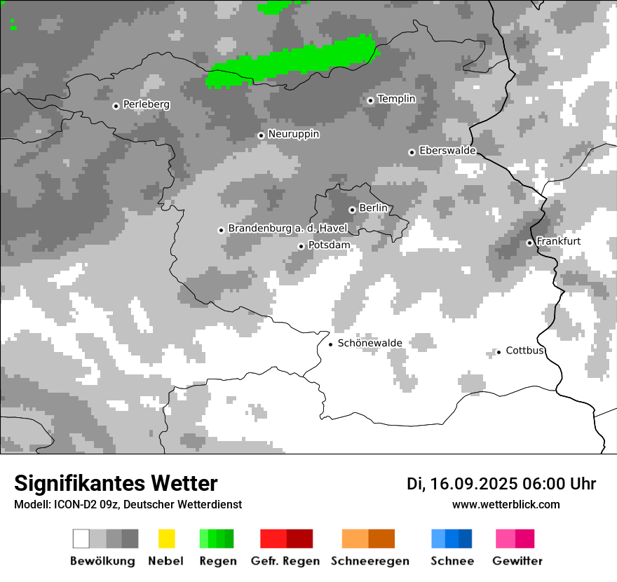 Modellkarten Signifikantes Wetter