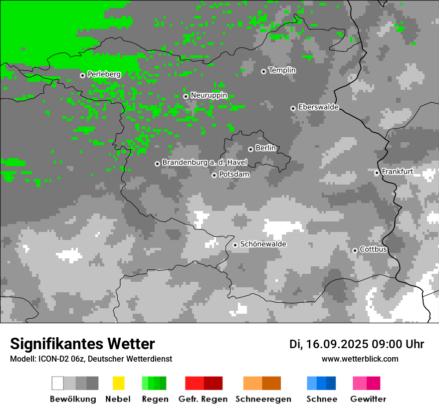Modellkarten Signifikantes Wetter