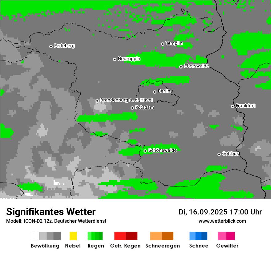 Modellkarten Signifikantes Wetter
