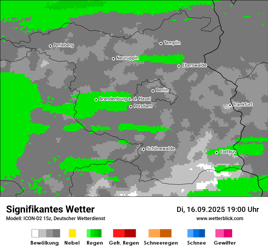 Modellkarten Signifikantes Wetter