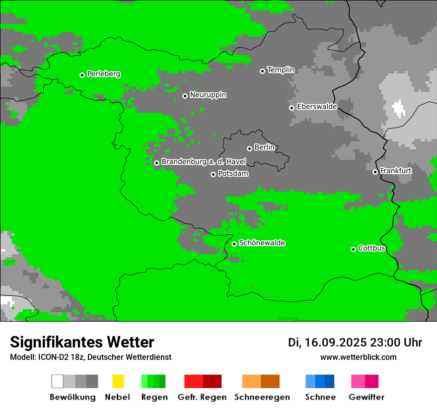 Modellkarten Signifikantes Wetter