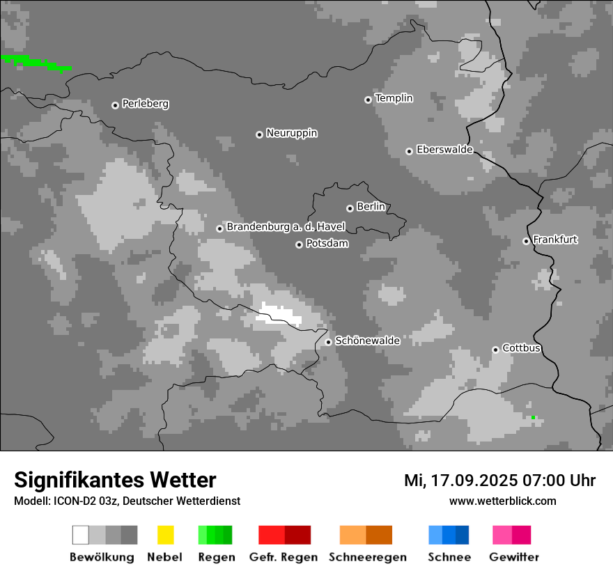 Modellkarten Signifikantes Wetter