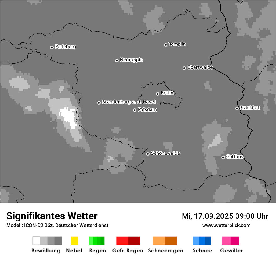 Modellkarten Signifikantes Wetter