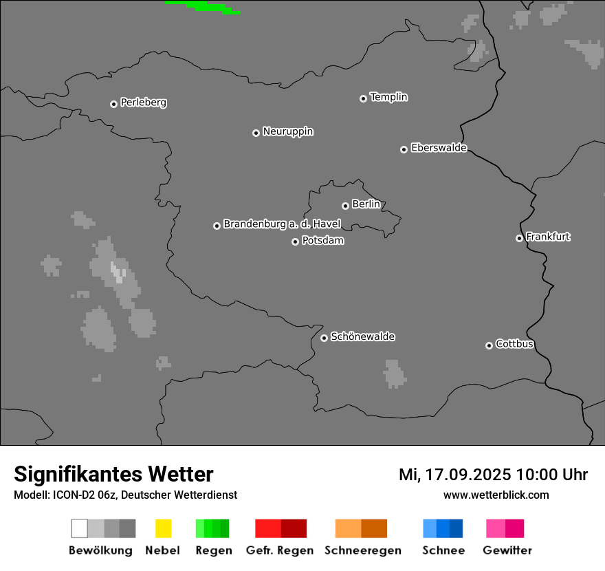 Modellkarten Signifikantes Wetter