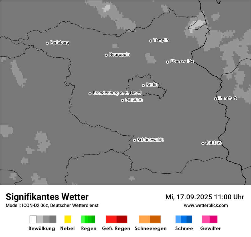 Modellkarten Signifikantes Wetter