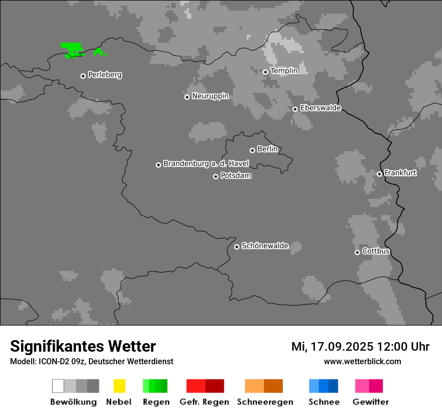 Modellkarten Signifikantes Wetter
