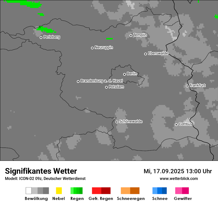 Modellkarten Signifikantes Wetter