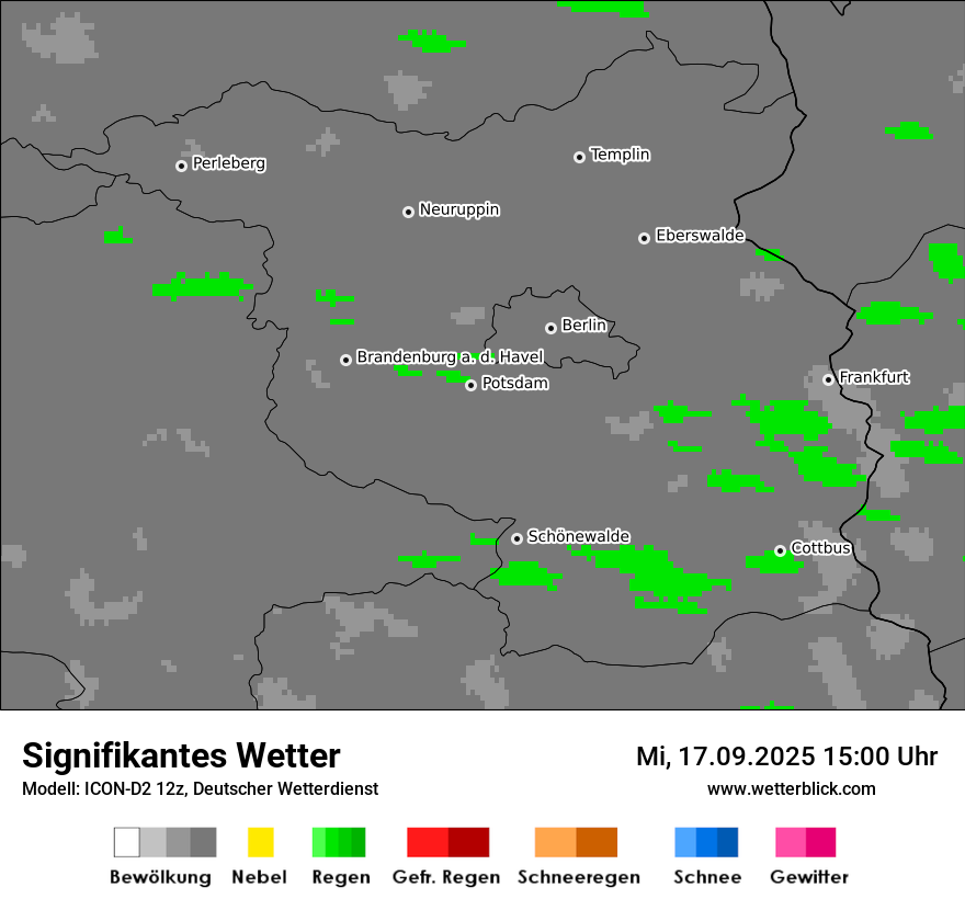 Modellkarten Signifikantes Wetter