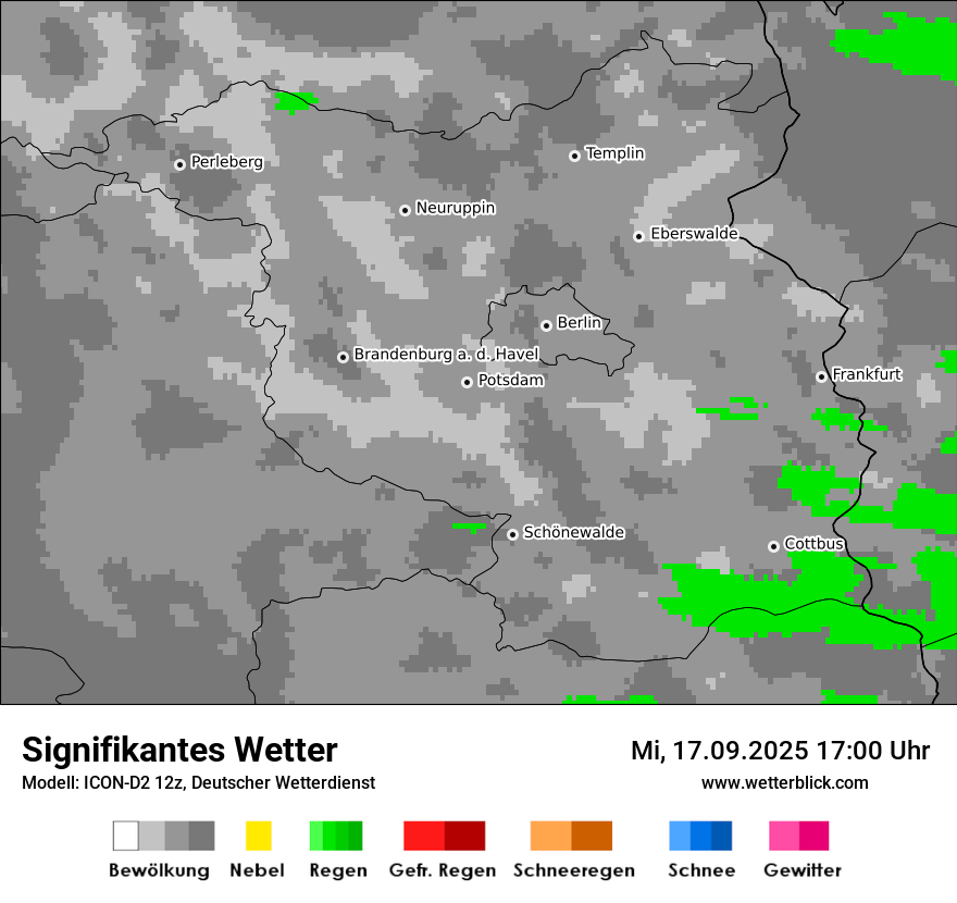 Modellkarten Signifikantes Wetter