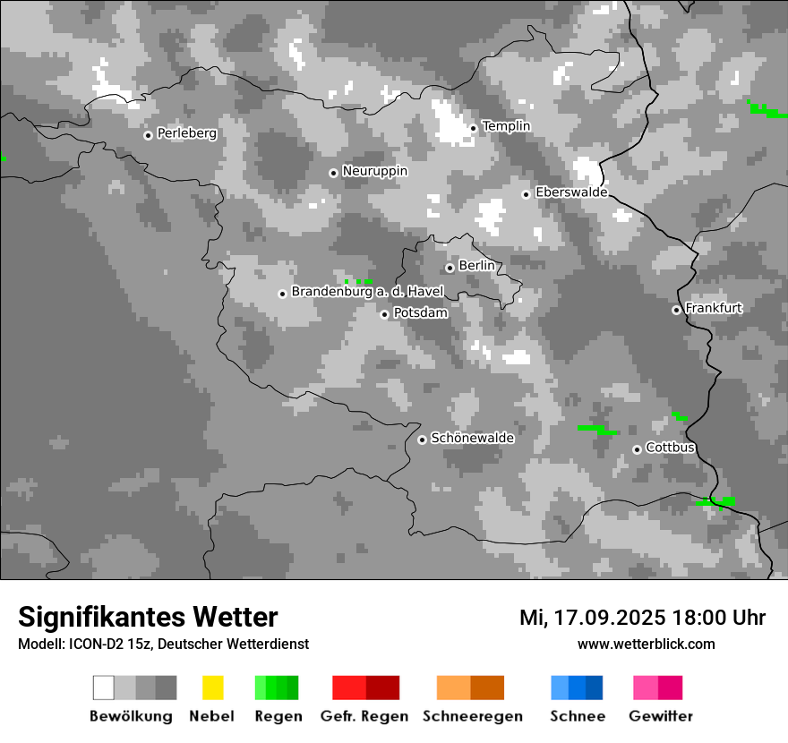 Modellkarten Signifikantes Wetter