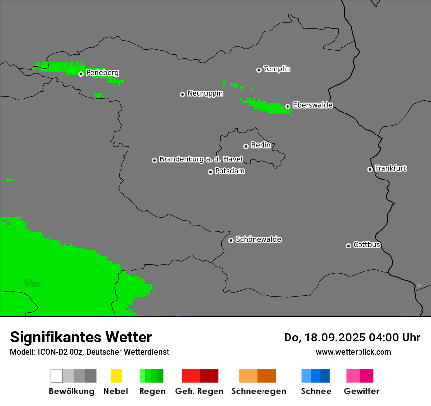 Modellkarten Signifikantes Wetter
