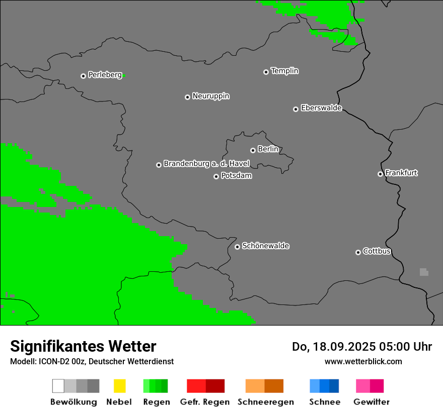 Modellkarten Signifikantes Wetter