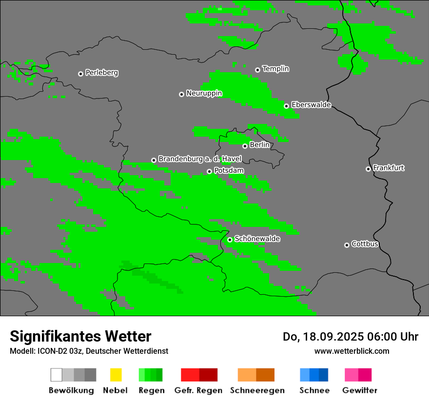 Modellkarten Signifikantes Wetter
