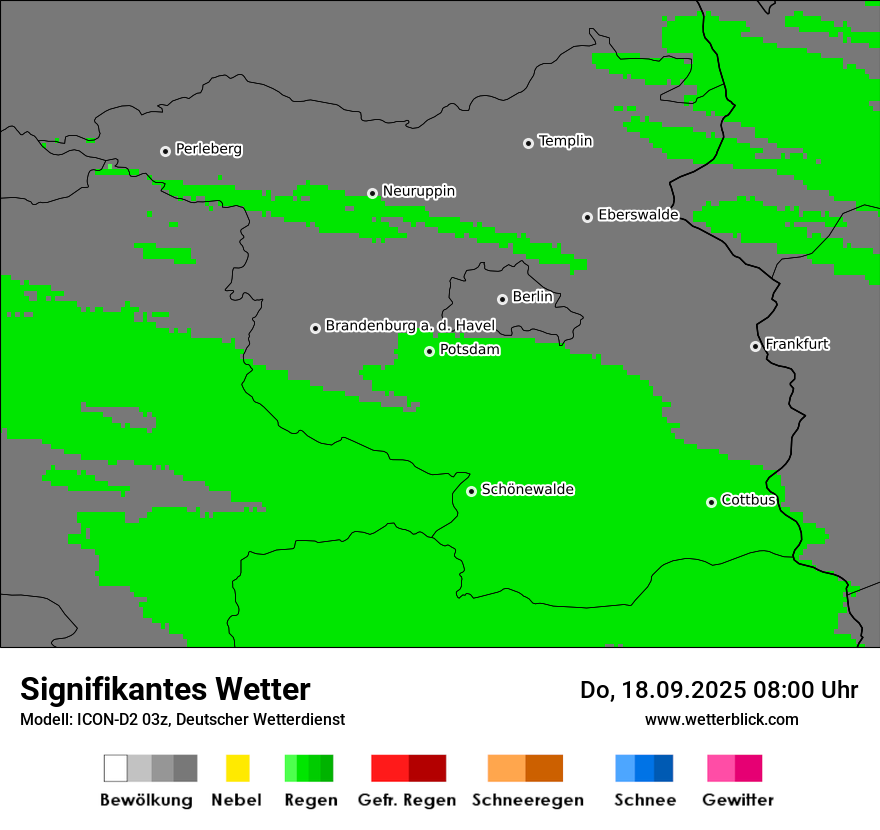 Modellkarten Signifikantes Wetter